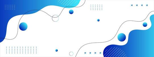 Minimal white and blue background with clean elements vector