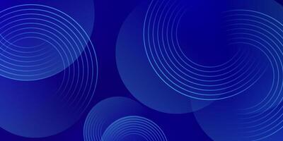 Dark blue abstract background with circular lines, suitable for business or digital branding vector