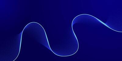 Dark blue background with smooth waves, elegant for modern and luxury themes. vector