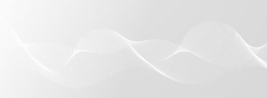 White background with subtle flowing wave shapes, elegant and clean for minimalist templates vector