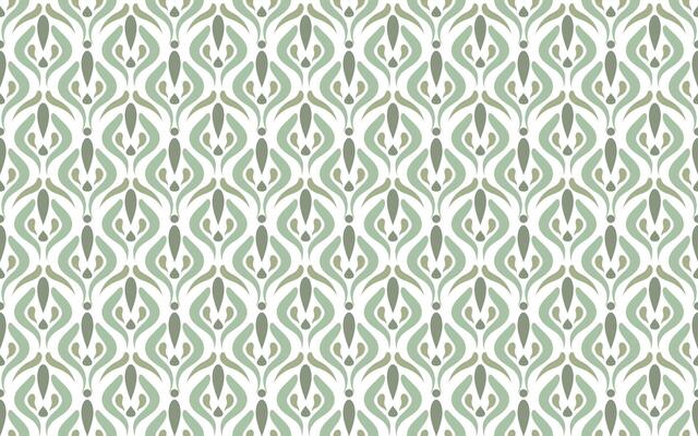 elegant green seamless pattern. Art Deco minimalist or Scandinavian inspired background for wallpaper, drapery, or textile