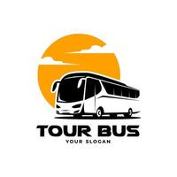 tour and travel bus logo image illustration vector