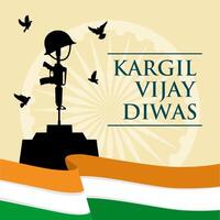 design concept for Kargil Vijay Diwas vector