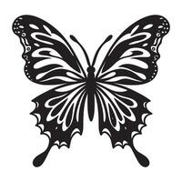 Black Tribal Butterfly Graphic for Tattoos Design vector