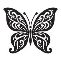 Butterfly tattoo design illustration Art vector