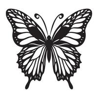 Tribal Butterfly Silhouette Artwork for Body Art vector
