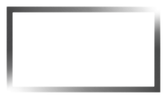 Realistic metallic silver frame border isolated on transparent background png