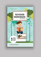 Modern School Revision Book Cover Template vector