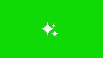 Sparkle Shine Animation - Green Screen Overlay video
