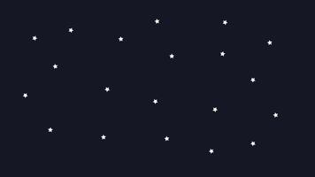 Stars in the night sky in space and galaxy, wallpaper of white stars on blue sky video