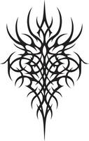 Tribal tattoo design with a cross vector