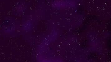Star dust and particles movement in space, starry purple sky, galaxy background video