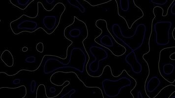 The black background consists of moving chaotic iridescent lines and streamlined shapes. video