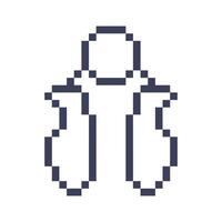 handgrip outline pixel vector