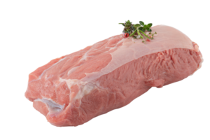 Bright red meat cut out isolated transparent background png