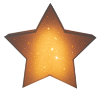 Star lamp cut out isolated transparent background png
