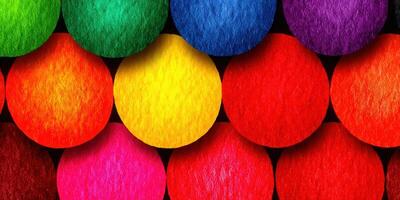 A vivid arrangement of colorful circles, creating a lively and attractive design. photo