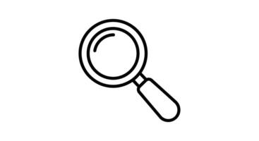 Magnifying glass icon illustration vector