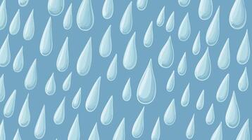 Raindrops seamless pattern illustration vector