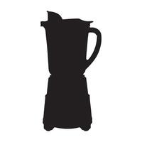 Shakes and Smoothies Blender Silhouette Illustration vector