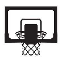 Basketball Hoop Silhouette Illustration vector