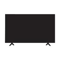 4K UHD Smart TV Silhouette Illustration vector