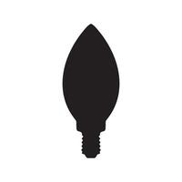 Energy-saving light bulb Silhouette Illustration vector