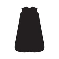 Baby Sleep Sack Silhouette Illustration vector