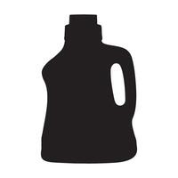 Laundry Detergent Bottle Silhouette Illustration vector