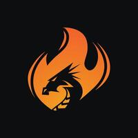 creative dragon icon illustration vector