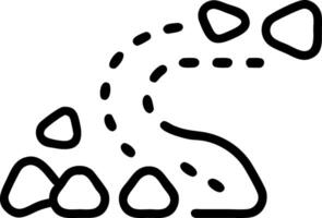Abstract black shapes on white background vector