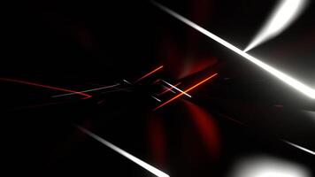 White and Orange Neon Lasers in The Endless Corridor Background VJ Loop in 4K video