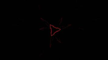 Orange and Red Strobe Light Effect in Abstract Tunnel Background VJ Loop in 4K video