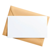 An envelope with a blank sheet of paper png