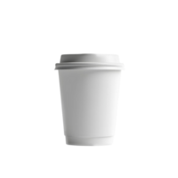 White Coffee Cup with Steam on a Transparent Background. png