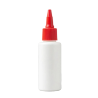 white bottle with a red cap on a transparent background png