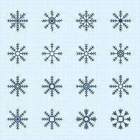 Set of Snowflakes Christmas design. Snowflakes icons. White Snowflake. Snowflakes template. Snow winter vector