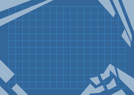 Minimalist blue grid frame with clean square lines and abstract geometric shapes. Ideal for tech layouts, modern web design, UI mockups, or corporate presentations