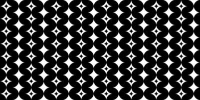 Seamless black and white geometric pattern with retro vibe, sharp symmetry, and bold contrasts great for fashion, prints, or modern digital layouts vector