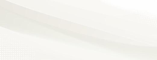 Abstract white background with soft curves vector