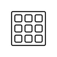 Simple Grid Design with Nine Equal Sections for Layout and Organization vector