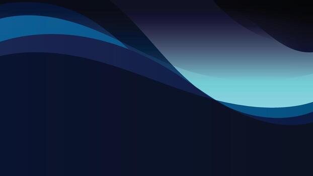 Smooth flowing blue abstract background with soft gradient blend. Modern and elegant design ideal for digital visuals, presentations, or creative compositions. vector