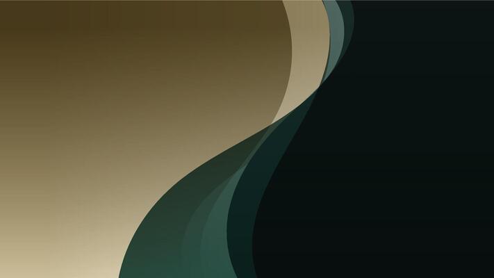 Smooth flowing gold green abstract background with soft gradient blend. Modern and elegant design ideal for digital visuals, presentations, and creative compositions.