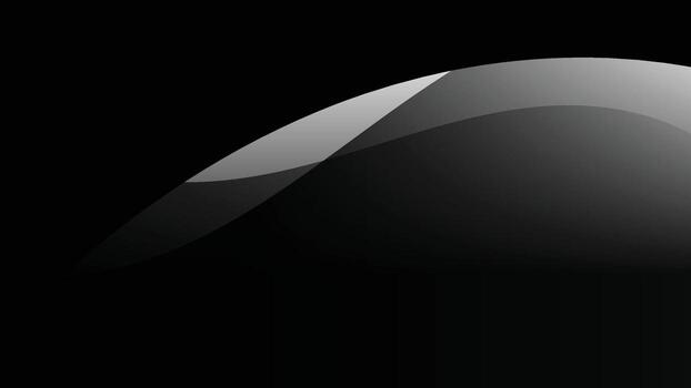 Smooth flowing black and white abstract background with soft gradient blend. Modern and elegant design ideal for digital visuals, presentations, or creative compositions. vector