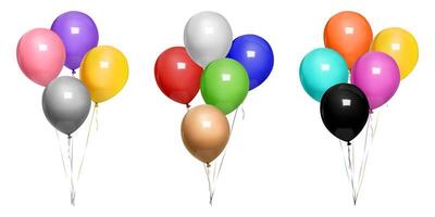 Colorful balloons for celebrations vector