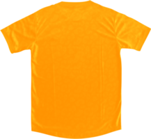 an orange t shirt on a transparent background png