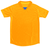 an orange soccer jersey on a transparent background png
