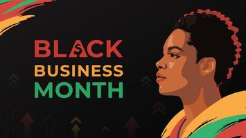 Celebrating Black Business Month With Inspirational Representation and Vibrant Designs vector