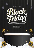 Black Friday special offer promotional image vector