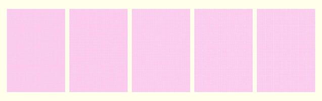 Millimeter graph paper sheets in various styles for drafting and technical drawing. vector